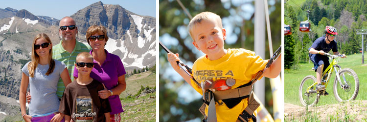 Summer Portraits and Action Photos at beautiful Teton Village 